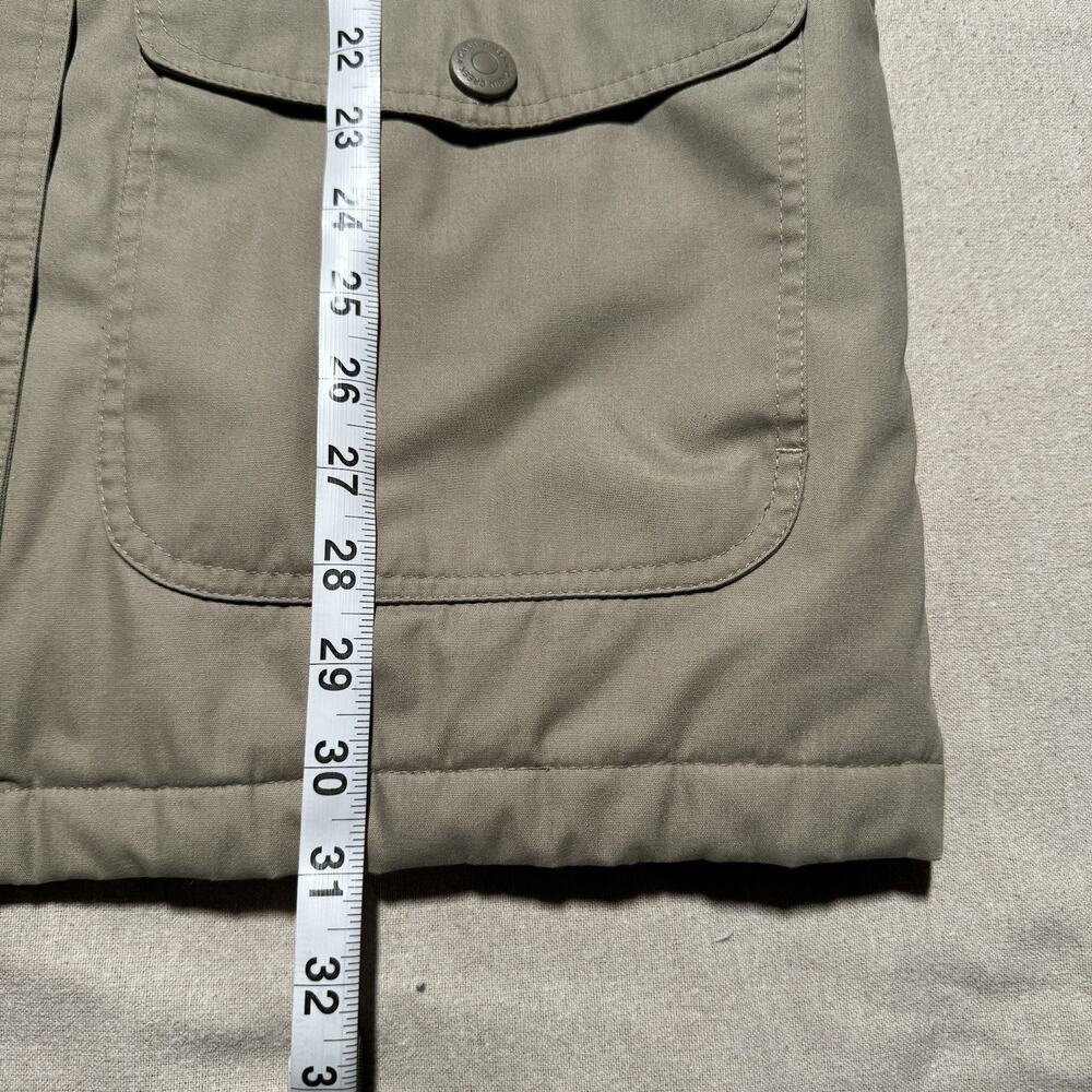 Cabin Creek Barn Field Jacket Beige Flannel Lined Pockets Full Zip Womens Small - Picture 9 of 10